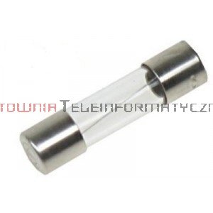 Bezpiecznik rurkowy topikowy szklany 20mm 1,25A