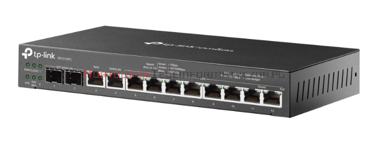 TP-LINK Router kontroler ER7212PC 3w1, MultiWAN/LAN Gigabit, PoE, VPN, Omada