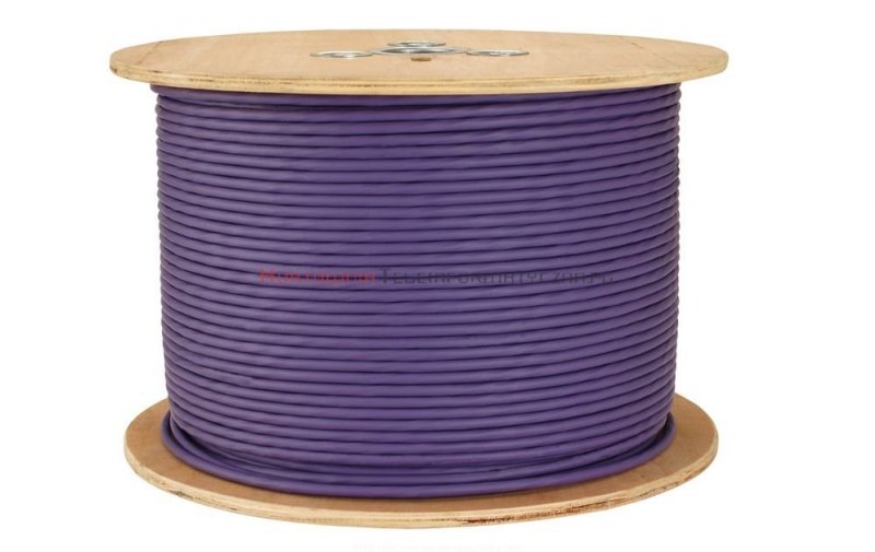 SOLARIX kabel U/UTP, drut, LSOH Dca, fioletowy, kat.6 - 500m
