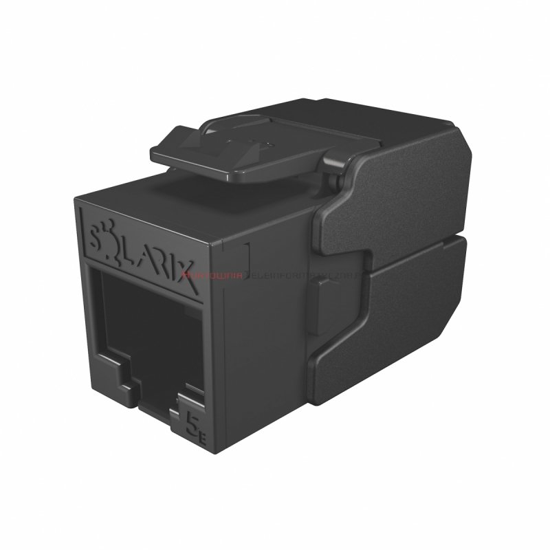 SOLARIX keystone ND short kat.5e UTP, beznarzędziowy, czarny