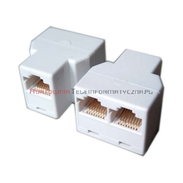 Rozdzielacz telefoniczny trójnik RJ45 8p8c 3x gniazdo