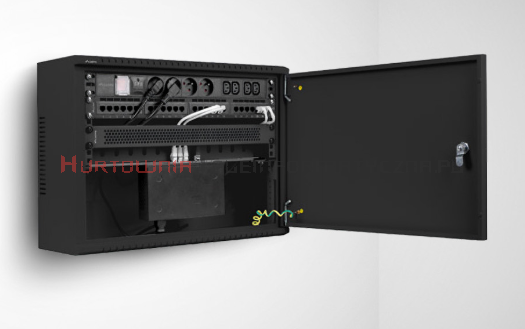 Lanberg Szafa RACK 19&quot; wisząca 4U+3U, 540x200, niskoprofilowa, czarna