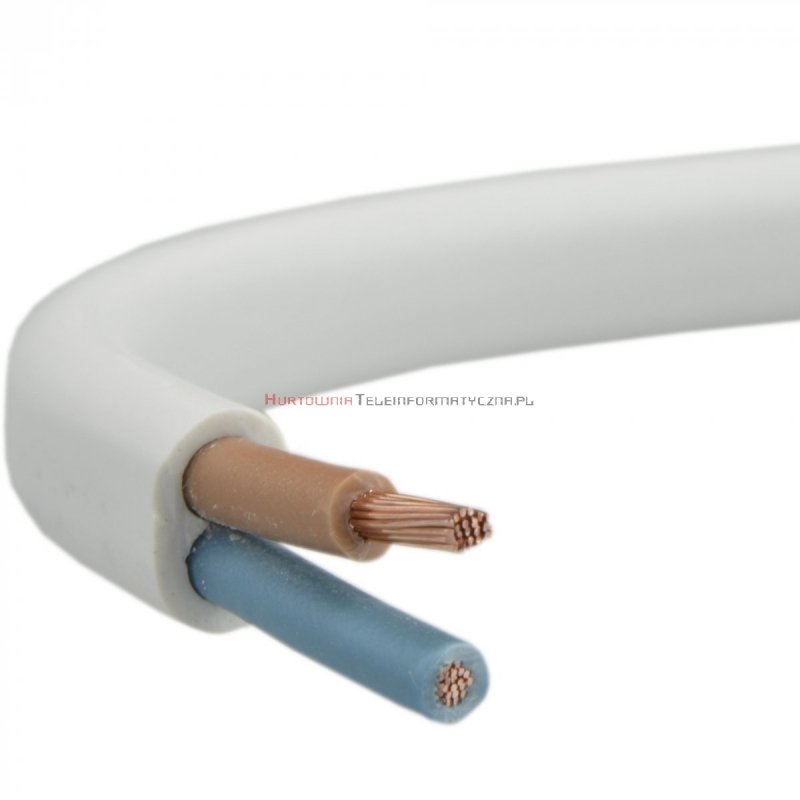 Kabel elektryczny linka 2x0,5mm OMYp płaski