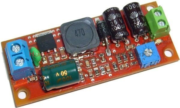 Moduł obniżający napięcie dla jednej kamery 15W, Uwe=32÷50V, Uwy=3,3÷12V