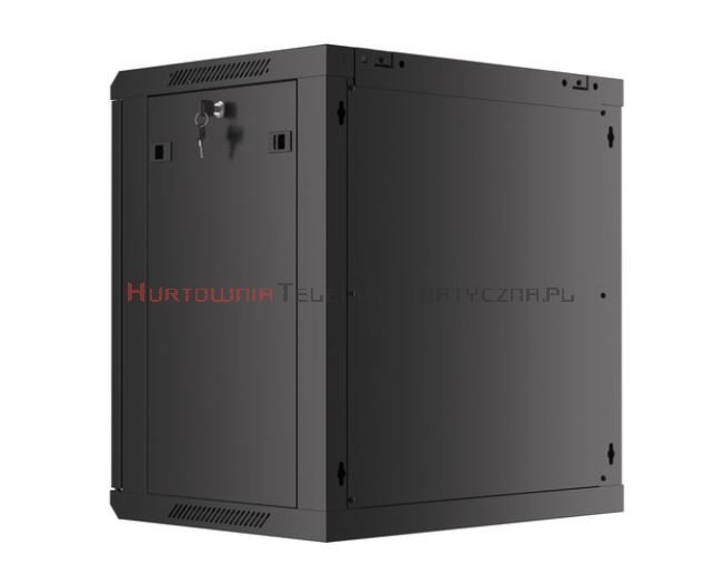 Lanberg Szafa RACK 19&quot; wisząca 9U, 450, otwory montażowe na nogi, czarna