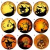 Opłatek okrągły na tort HALLOWEEN dom dynia wiedźma (różne wzory) 20cm