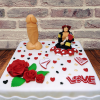 Dekoracja cukrowa PENIS NA PIKU 1 szt