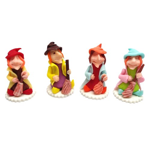 Figurka cukrowa na tort - Czarownica - Halloween
