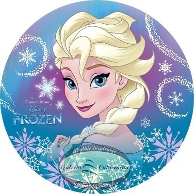 Modecor - opłatek na tort okrągły Kraina Lodu 4 (Frozen)