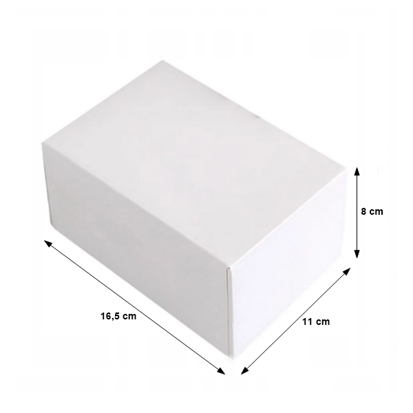 Pudełka cukiernicze klejone białe na ciasto 16,5x11x8 cm - 10szt.