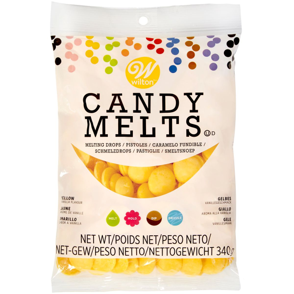 Czekoladowe pastylki Candy Melts ŻÓŁTE 340g - Wilton