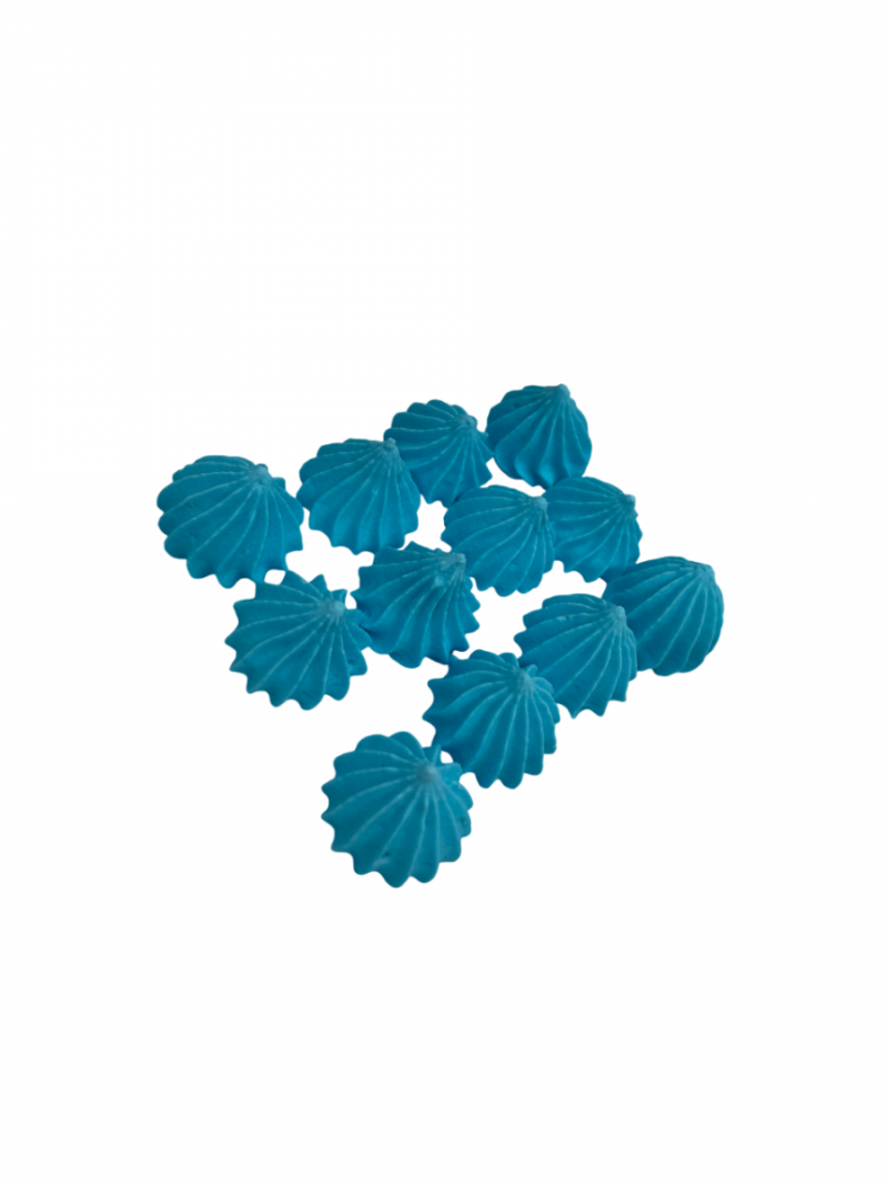 Mini Beziki NIEBIESKIE– Dekoracja na Tort i Deser | 12 sztuk | Hokus