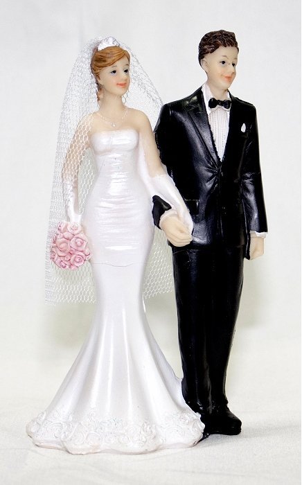 Figurka na tort ślub PARA MŁODA syrenka