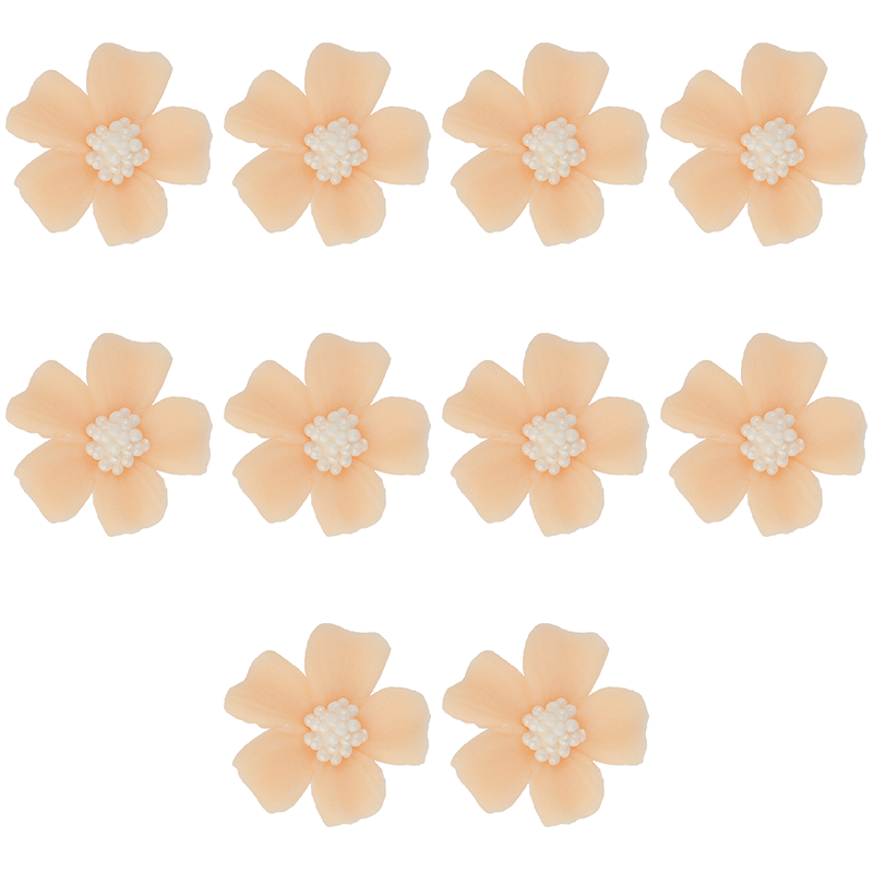 Kwiatki cukrowe na tort NIEZAPOMINAJKA (3x10szt) herbaciane