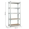 Regał magazynowy 180x90x30 cm stal galwanizowana 5 półek 875 kg ModernHome