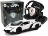 Auto Zdalnie Sterowane Lamborghini Veneno Biały Kierownica Dźwięk Światła
