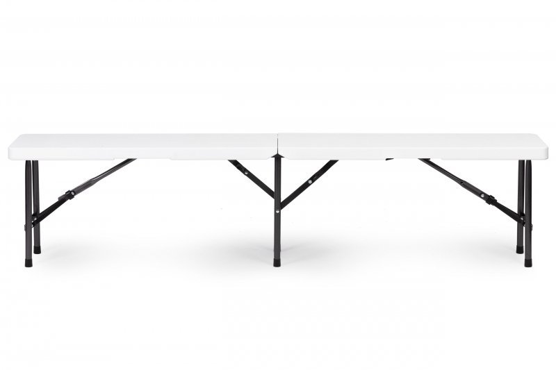 Zestaw cateringowy stół bankietowy 180cm 2 ławki biały ModernHome
