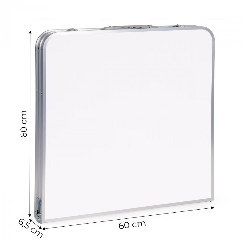 Stolik turystyczny stół składany kemping biały blat 120x60 cm MultiGarden