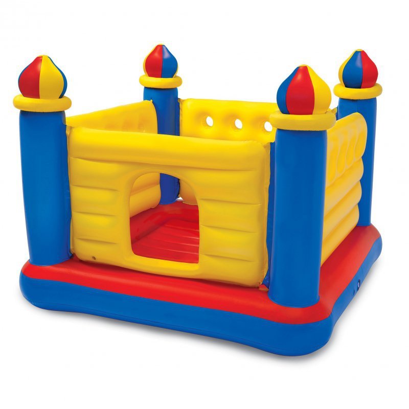 Dmuchana trampolina Zamek dla dzieci 174x174x135 cm INTEX 48259