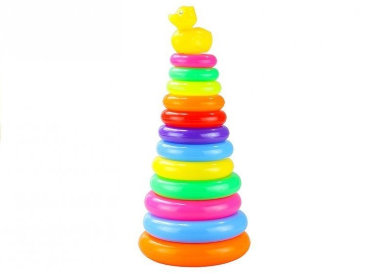 Piramidka z kółek Piramida 40cm Wysoka Układanka