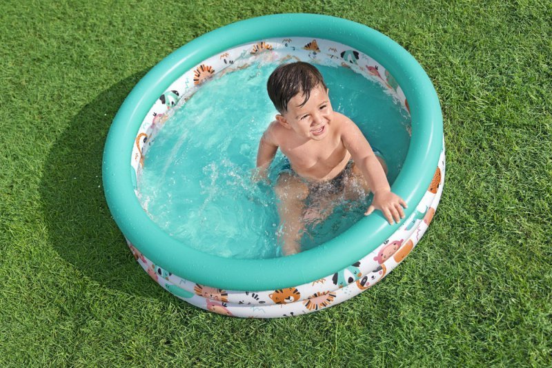 Dmuchany Basen Ogrodowy Dla Dzieci Zwierzątka 102 cm Bestway 51008