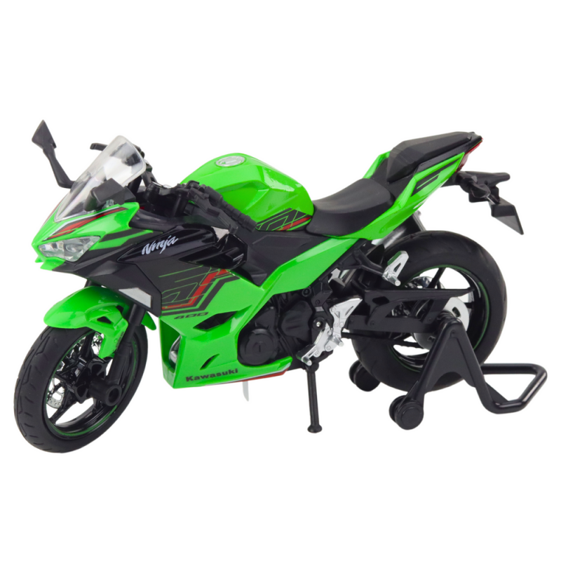 Motocykl Sportowy Metalowy Światła Dźwięki Zielony 1:12