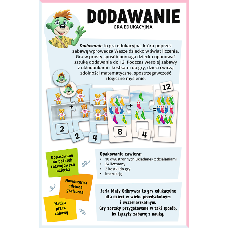 GRA - Dodawanie/Mały Odkrywca Trefl 02805