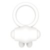 Power Clit Silicone Cockring White