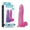 8 Jelly Studs Crystal Dildo Large Pink