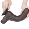 8.5'' Sliding Skin Dual Layer Dong Black