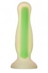 RADIANT SOFT SILICONE GLOW IN THE DARK PLUG SMALL GREEN