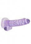 7 / 18 cm Realistic Dildo With Balls - Purple