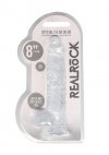 8 / 20 cm Realistic Dildo With Balls - Transparent