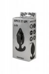 Plug-Anal plug with misplaced center of gravity Spice it up Insatiable Black