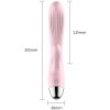 Wibrator- B -  Series, Silicone Vibrator Pink USB 10 Function / Heating