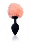 Plug-Jewellery Silicon PLUG - Bunny Tail - Black-Peach