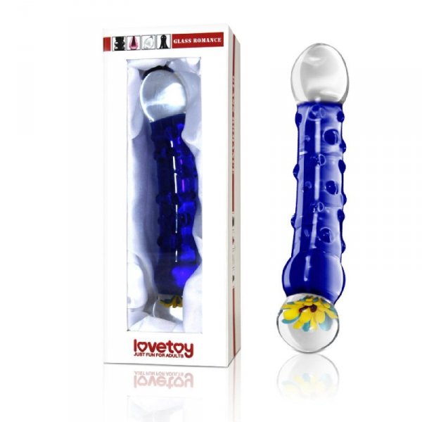 7.5&quot;&quot; Glass Romance Blue
