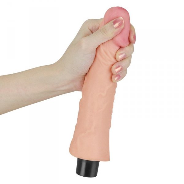 8&quot;&quot; REAL SOFTEE Vibrating Dildo