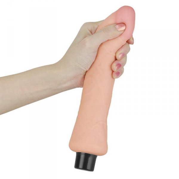 9&quot;&quot; REAL SOFTEE Vibrating Dildo