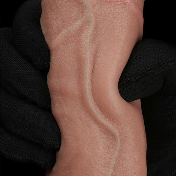 9&#039;&#039; Dual Layered Silicone Cock