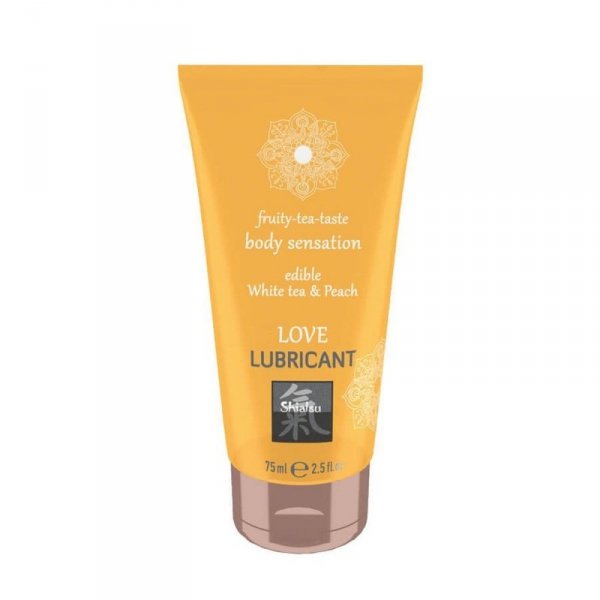 Żel- SHIATSU Love lubricant edible White tea & Peach