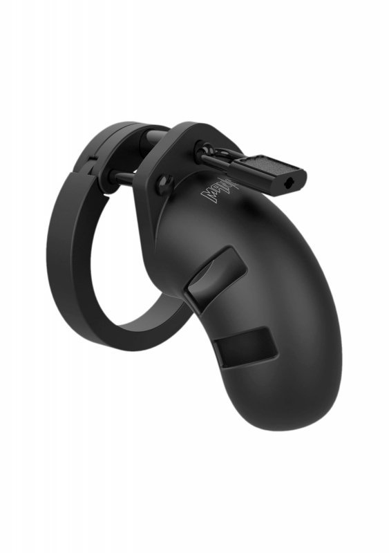 Model 20 - Chastity - 3.5&quot;&quot;&quot;&quot; - Silicone Cock Cage - Black