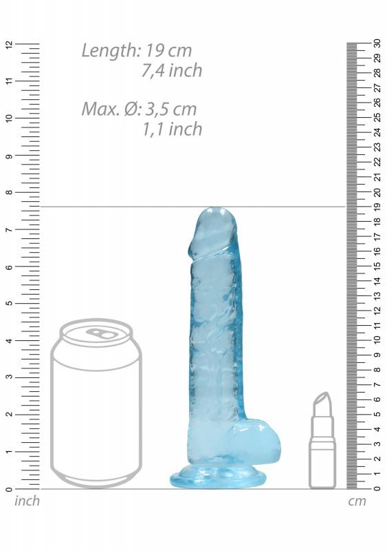 Realistic Dildo with Balls - 7&quot;&quot;&quot;&quot;/ 19 cm