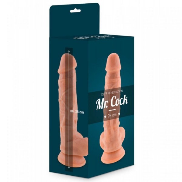 xMr. Cock Flesh Dildo 28 cm. PVC natural