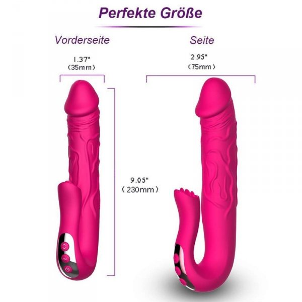 Realistic Tongue Stimulating Dildo Vibrator