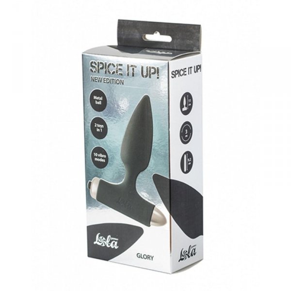 Vibrating Anal Plug Spice it up New Edition Glory Black