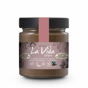 KREM MIGDAŁOWO - CZEKOLADOWO - DAKTYLOWY BEZGLUTENOWY FAIR TRADE BIO 200 g - LA VIDA