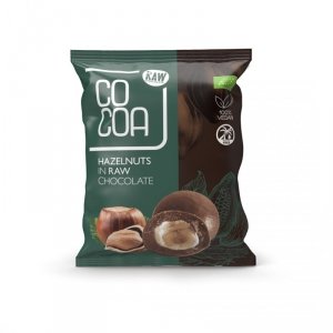 ORZECHY LASKOWE W SUROWEJ CZEKOLADZIE BIO 70 g - COCOA