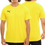 Puma t-shirt żółty koszulka męska na krótki rękaw logo na piersi