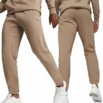 Puma spodnie bawełniane dresowe męskie brązowe beżowe